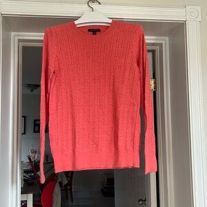 Coral banana republic cotton sweater
